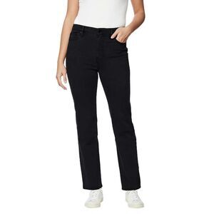 New! BUFFALO DAVID BITTON Alyssa 16/36 High-Rise Straight Leg Black Jeans NWT